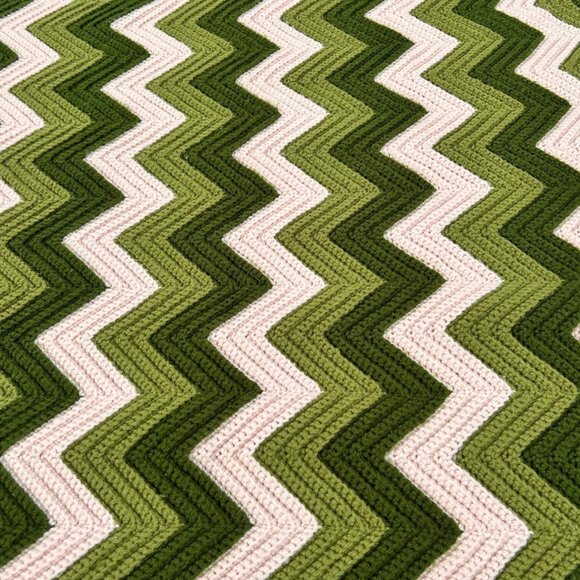 Vintage afghan blanket - Picture 4 of 4